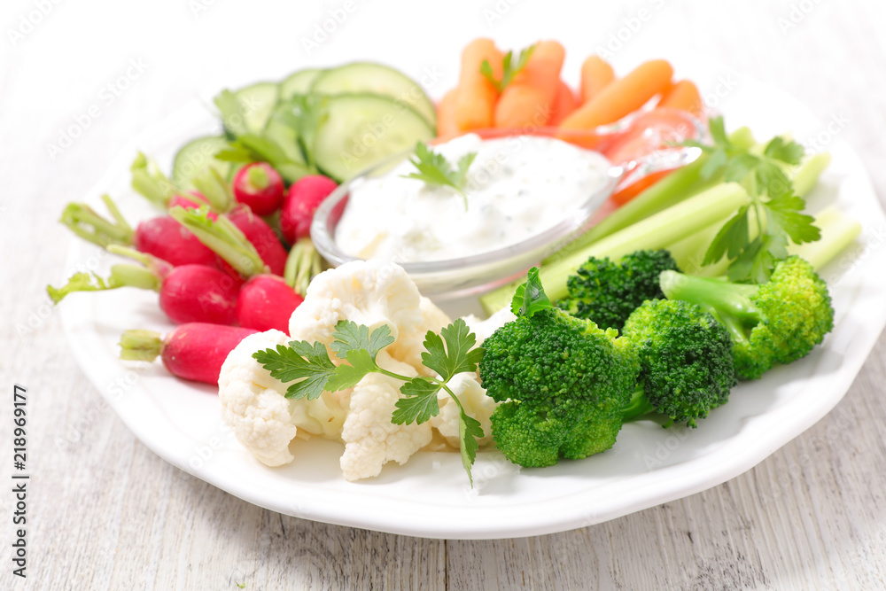 raw vegetable and dip raw vegetable and dip