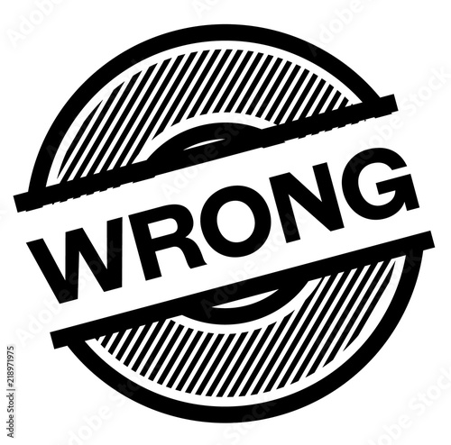 wrong black stamp