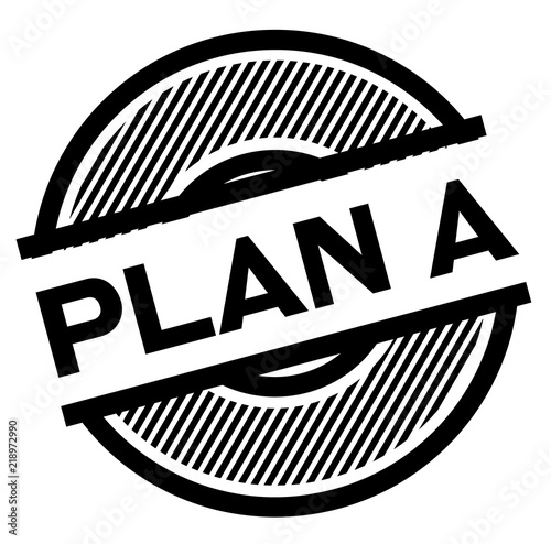 plan a black stamp