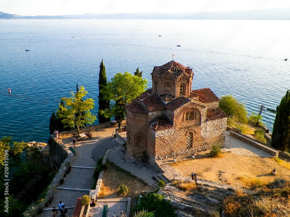 Fototapeta Monastery of St. John at Kaneo, Ohrid, Macedonia.