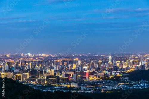 panoramic city sky line 