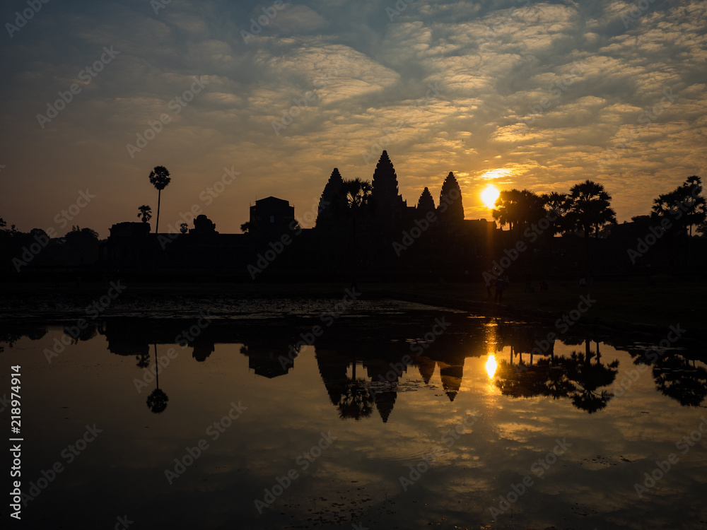 アンコールワットの朝日＠カンボジア