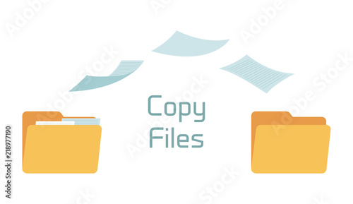 6045802 Vector files copy in folders - full and empty