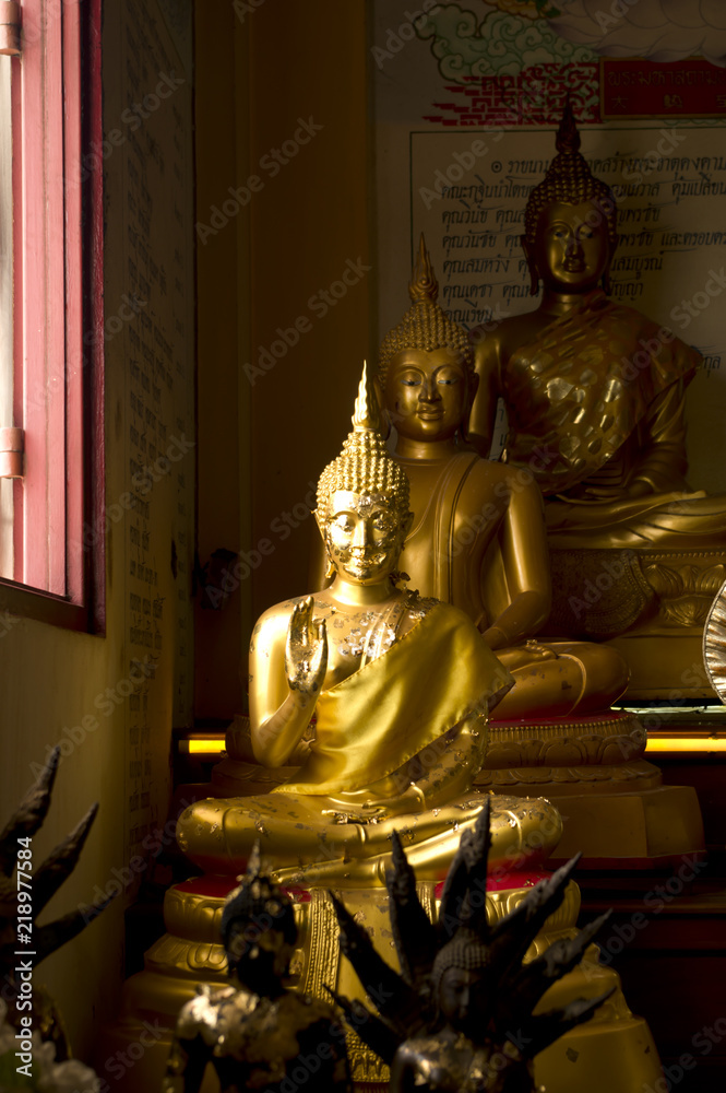 Buddha statue in temple Thailand