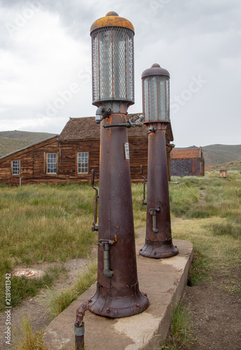An Old Gas Pump in the Ghost Town of Bodie Located in California's Eastern Sierra Mountains