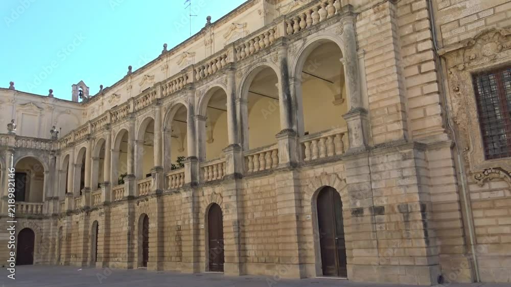 Italy, Lecce, Duomo square, view and details. Italy, Lecce, Duomo square, view and details.