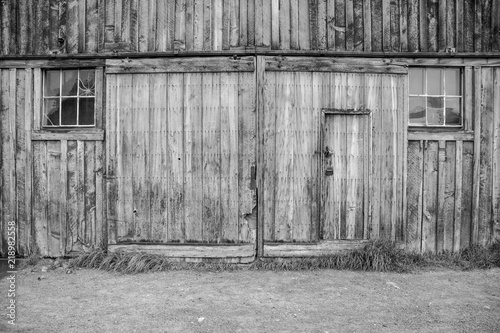 A Barn Door in the Ghost Town of Bodie Located in California's Eastern Sierra Mountains