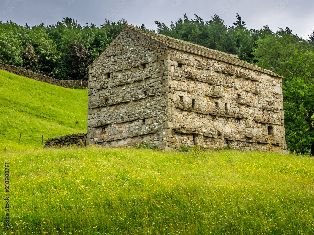 Swaledale Barns and stone walls