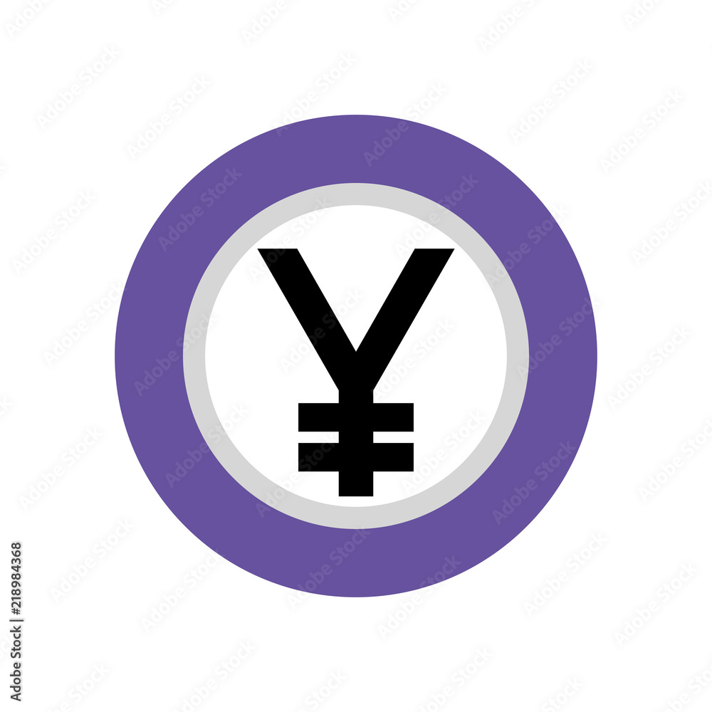 Obraz premium coin yen isolated icon
