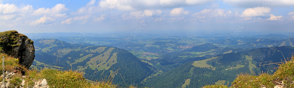 Fototapeta premium Hochgrat - Allgäu - Blick - Oberstaufen