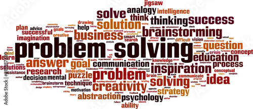 Problem solving word cloud