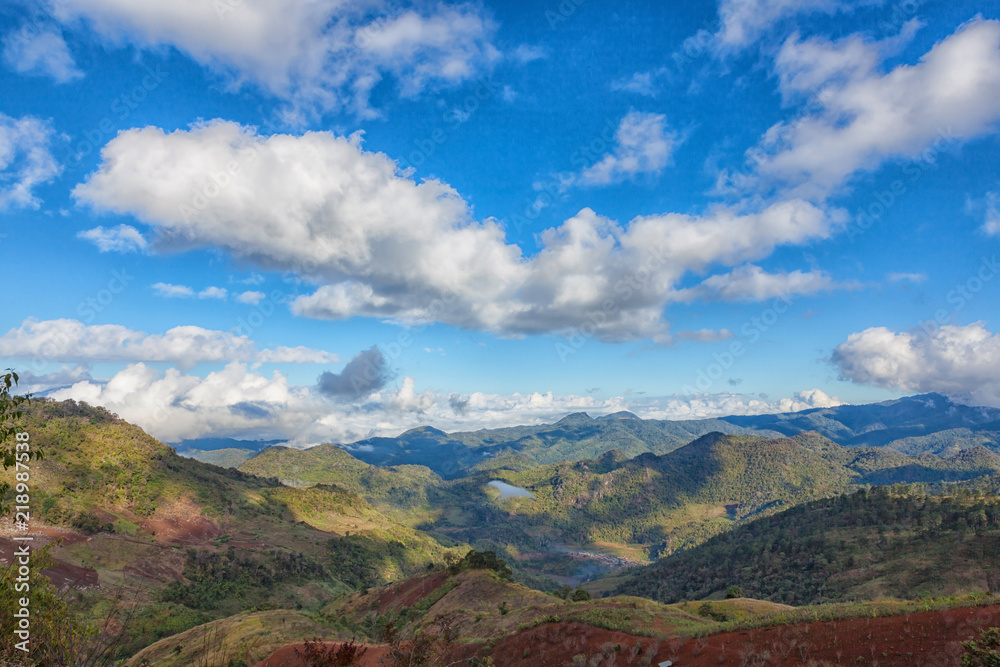 Fototapeta premium Beautiful Misty Morning Sunrise