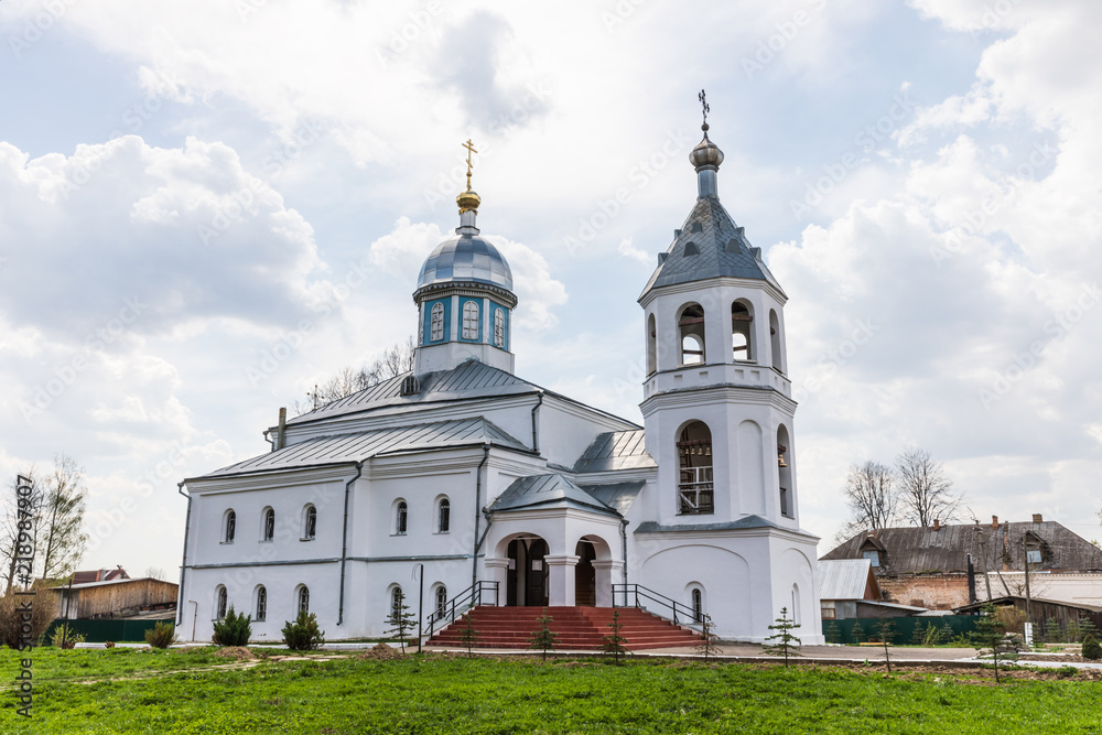 Church of Elijah the Prophet in the city park in Elnya, Russia