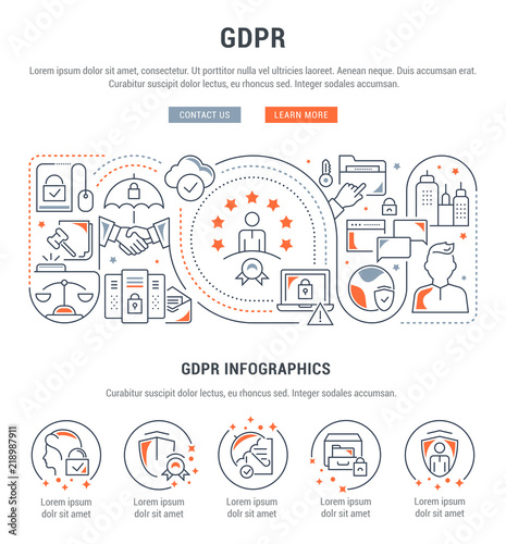 Linear Banner of the General Data Protection Regulation.