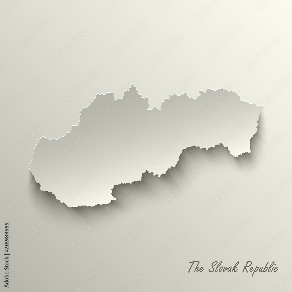 Fototapeta premium Abstract design map The Slovak Republic template