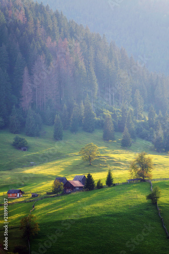 Summer sunrise in Bucovina, Romania