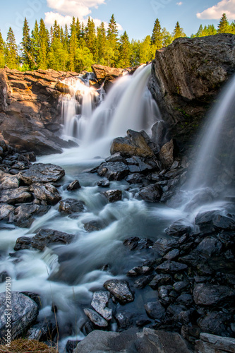 Ristafallet Wasserfall in Schweden photo