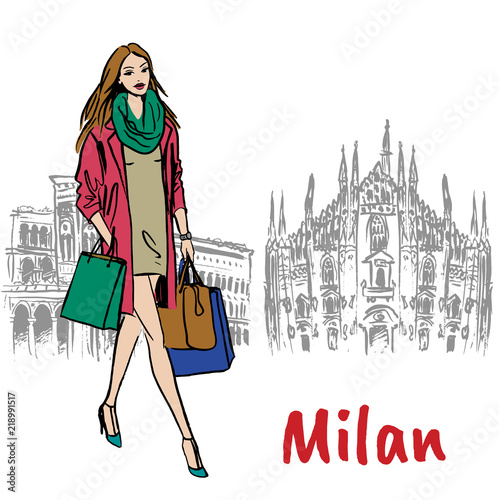 woman in Milan