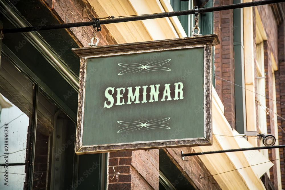 Obraz premium Schild 320 - Seminar
