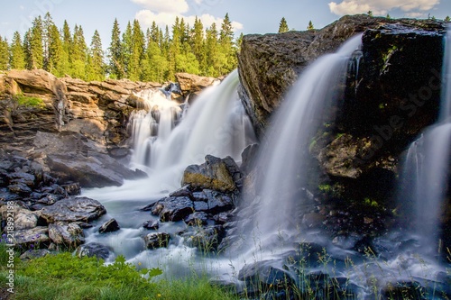 Ristafallet Wasserfall in Schweden