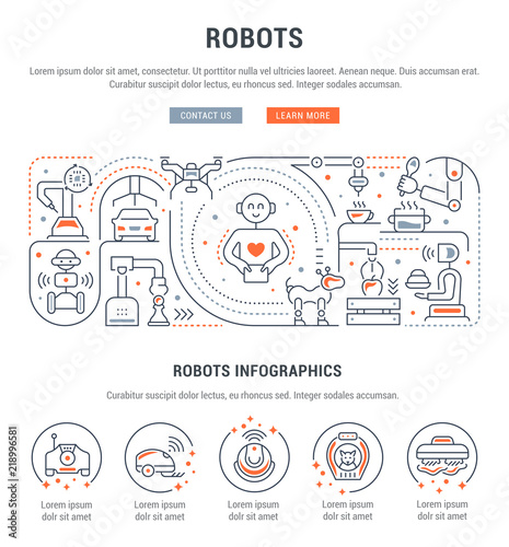 Linear Banner of Robots.