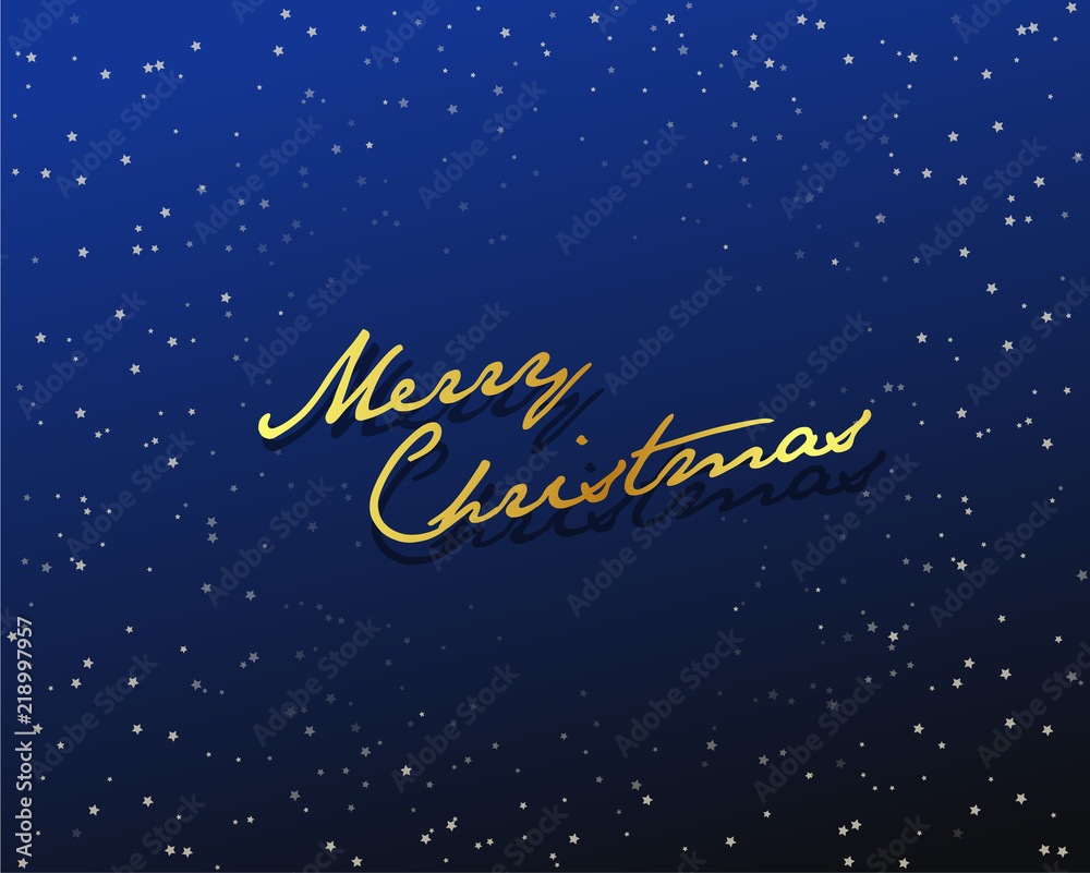 Merry Christmas with many stars on dark background. Merry Christmas with many stars on dark background.