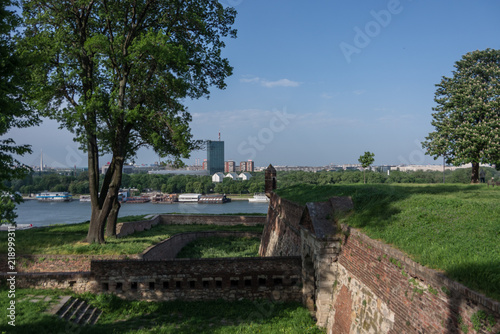 Kalemegdan fortress, Stambol Gate near Monument to "The Victor". Belgrade, Serbia