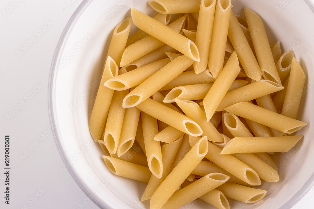 Italian Penne Macaroni Pasta raw Italian Penne Macaroni Pasta raw