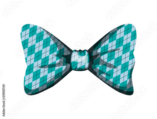 elegant bowtie ribbon icon vector illustration design