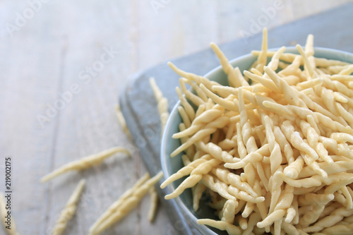 fresh uncooked pasta © neillangan