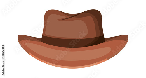 masculine elegant hat icon vector illustration design