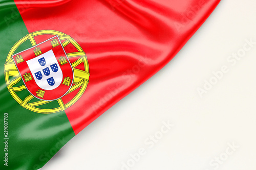 Flag of Portugal with place for text