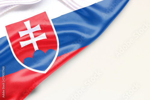 Slovak flag with a place for text