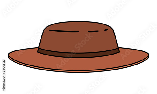 masculine elegant hat icon vector illustration design