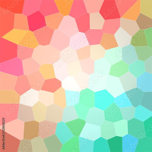 Stunning abstract illustration of green, blue and red bright Big hexagon. Lovely background for your design.