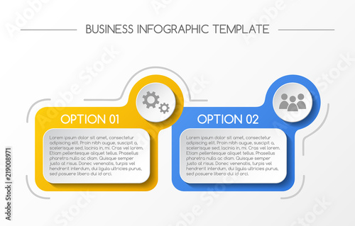 Concept of colorful infographic template. Vector.