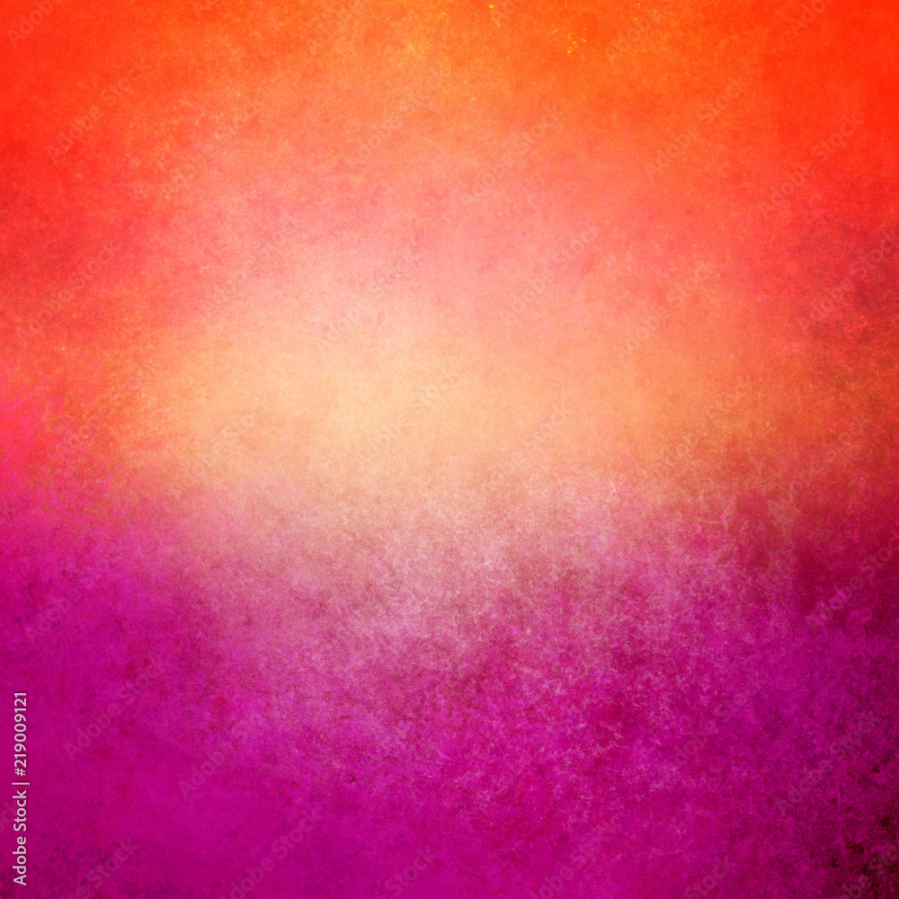 colorful orange purple and pink background with grunge texture, old distressed paint and warm vibrant colors