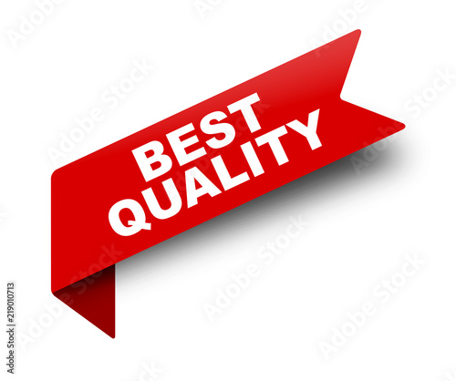red vector banner ribbon best quality