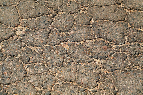 Broken asphalt surface. © pavelalexeev