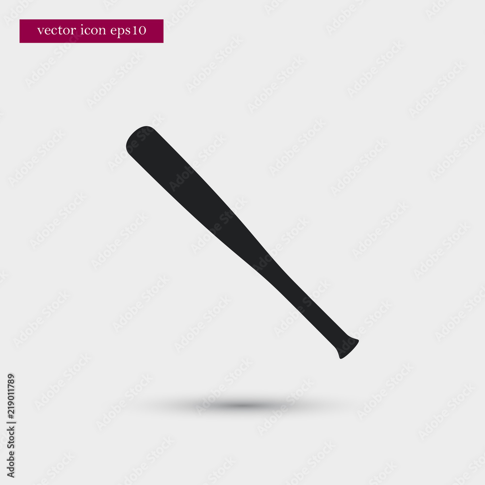 Baseball bat icon. Simple game element illustration. Play symbol design from sport collection. Can be used in web and mobile. Baseball bat icon. Simple game element illustration. Play symbol design from sport collection. Can be used in web and mobile.
