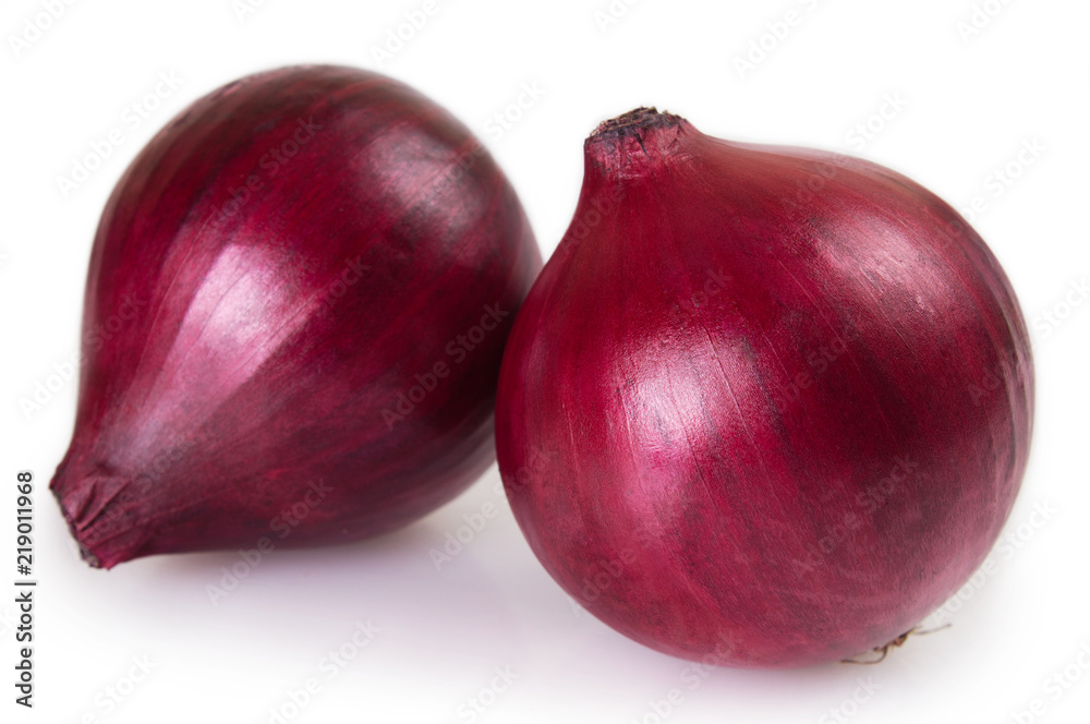 Fresh onion on white background Fresh onion on white background