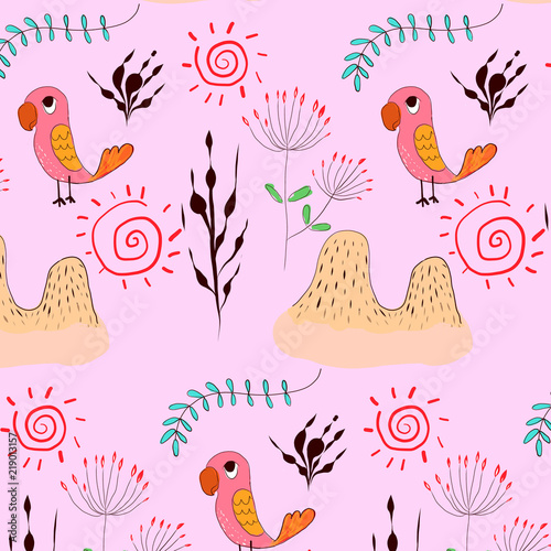Spring flower pattern