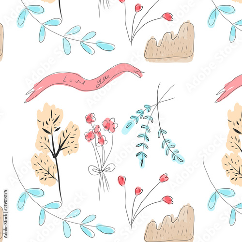 Spring flower pattern
