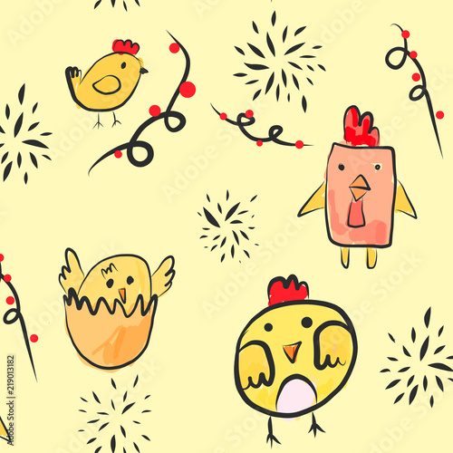 Cute bird pattern
