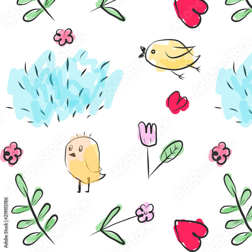 spring flower pattern