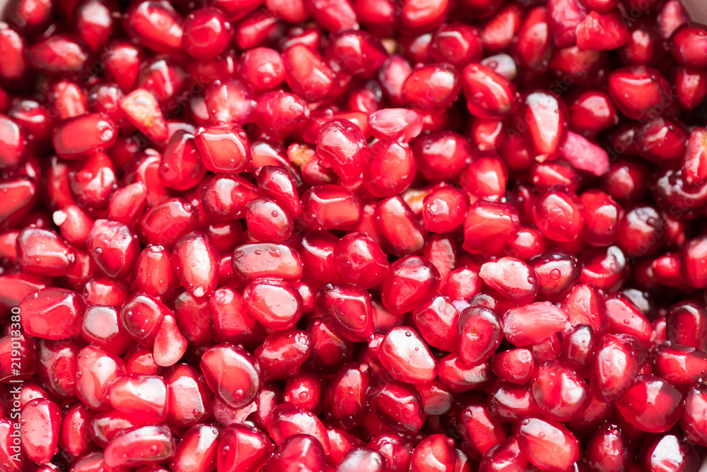 Pomegranate red grains Pomegranate red grains