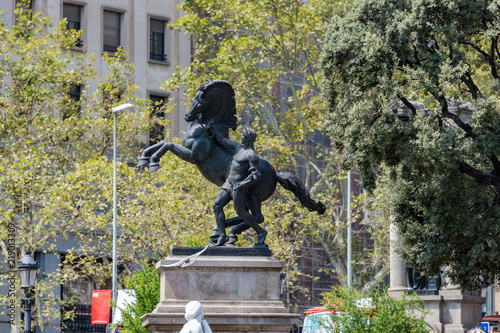 the statue in the square