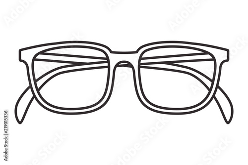 eyeglasses optical accessory icon vector illustration design