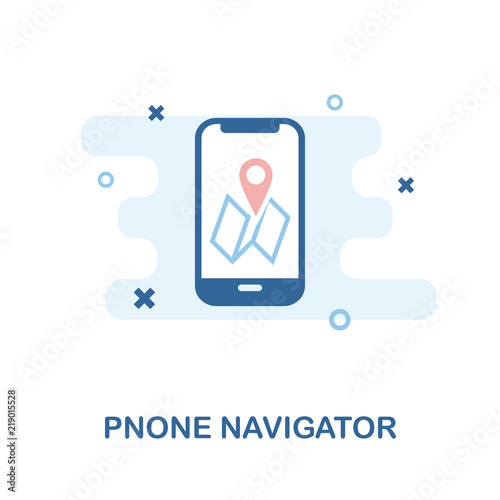 Pnone Navigator icon. Simple element illustration. Pnone Navigator pixel perfect icon design from mobile phone collection. Using for web design, apps, software, print.