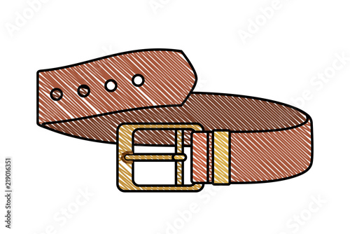 masculine elegant belt icon vector illustration design